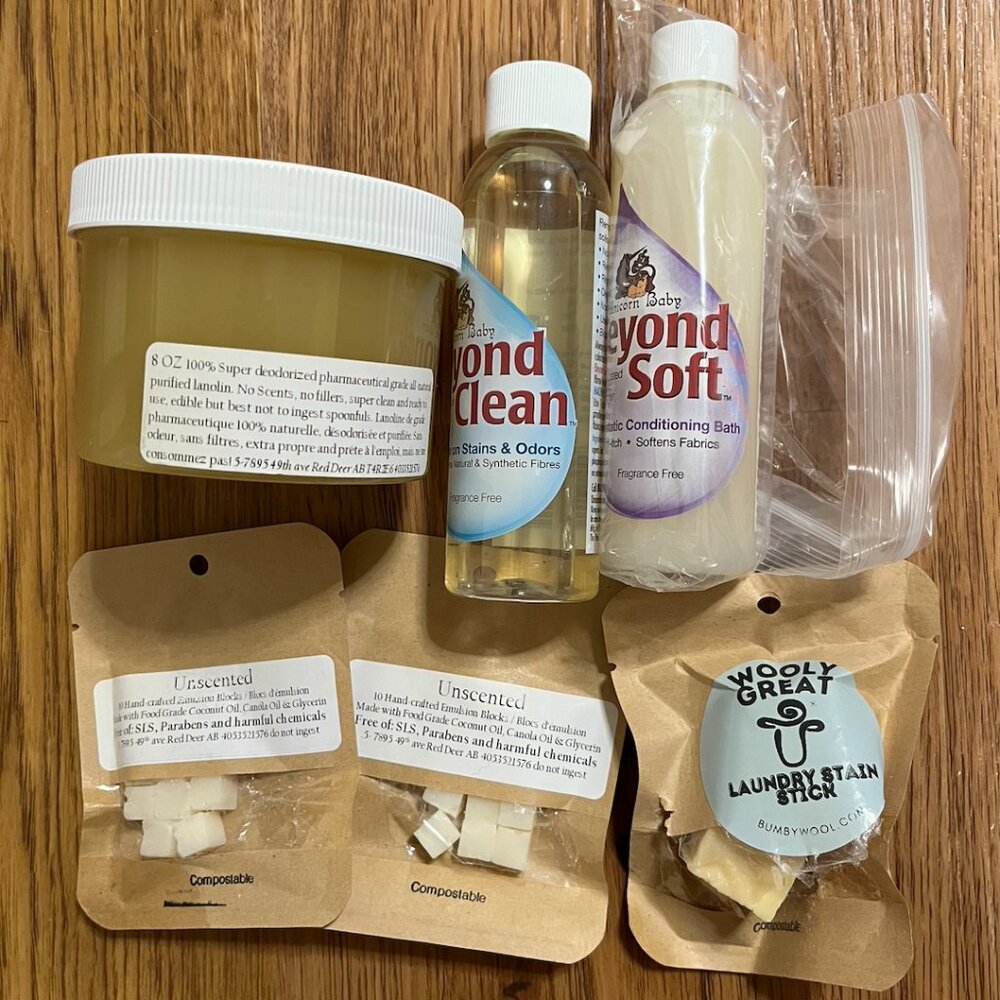 Wool Care Bundle - Unicorn Beyond Clean, Beyond Soft, Bumby Lanolin, Emulsion